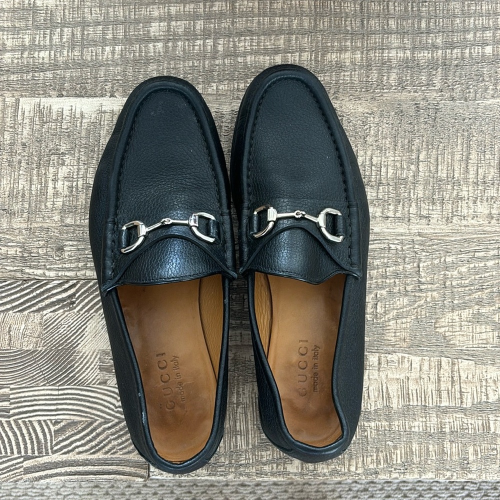 Black Gucci Loafers. Male size 8